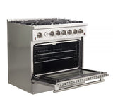FORNO - Alta Qualita 36" Stainless Steel Pro Style Natural Gas Range FORNO - Alta Qualita 36" Stainless Steel Pro Style Natural Gas Range