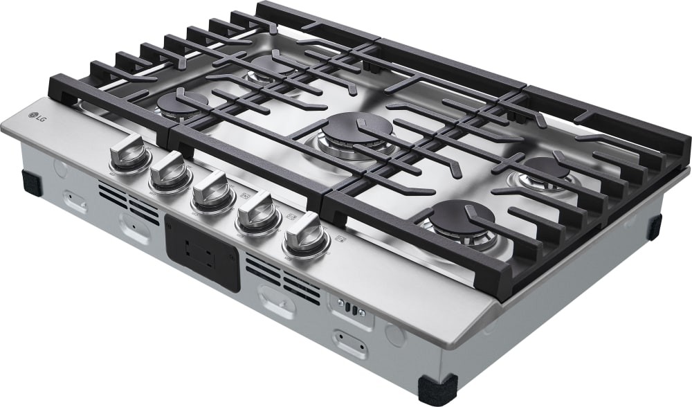 LG - 30" Gas Cooktop, 20K BTU, EasyClean - Gas Cooktops - CBGJ3023S LG - 30" Gas Cooktop, 20K BTU, EasyClean - Gas Cooktops - CBGJ3023S