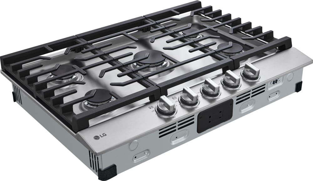 LG - 30" Gas Cooktop, 20K BTU, EasyClean - Gas Cooktops - CBGJ3023S LG - 30" Gas Cooktop, 20K BTU, EasyClean - Gas Cooktops - CBGJ3023S