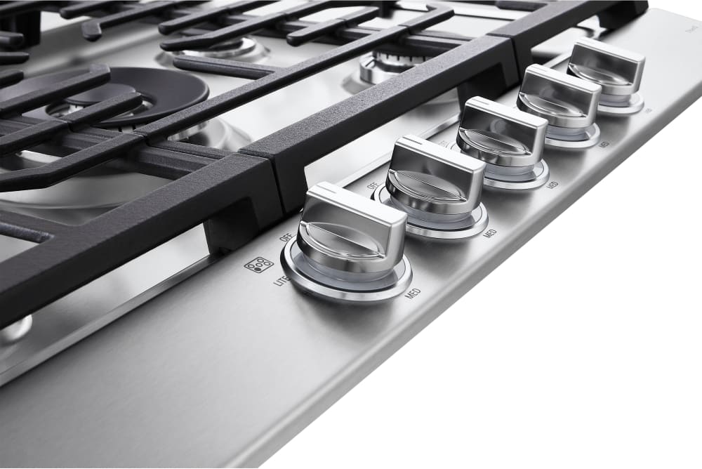 LG - 30" Smart Gas Cooktop 22K BTU, EasyClean Cooktop, Backlit Weighted Knobs - Gas Cooktops - CBGJ3027S LG - 30" Smart Gas Cooktop 22K BTU, EasyClean Cooktop, Backlit Weighted Knobs - Gas Cooktops - CBGJ3027S