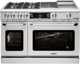 Capital Cooking - 48" Capital Connoisseurian Dual Fuel Range - Self Clean - 25K BTU - 4 Open Burners + 24" BBQ Grill Burner - COB484BB Capital Cooking - 48" Capital Connoisseurian Dual Fuel Range - Self Clean - 25K BTU - 4 Open Burners + 24" BBQ Grill Burner - COB484BB