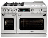 Capital Cooking - 48" Capital Connoisseurian Dual Fuel Range - Self Clean - 19K BTU - 4 Sealed Burners w/ 12" BBQ & 12" Griddle - CSB484BG Capital Cooking - 48" Capital Connoisseurian Dual Fuel Range - Self Clean - 19K BTU - 4 Sealed Burners w/ 12" BBQ & 12" Griddle - CSB484BG