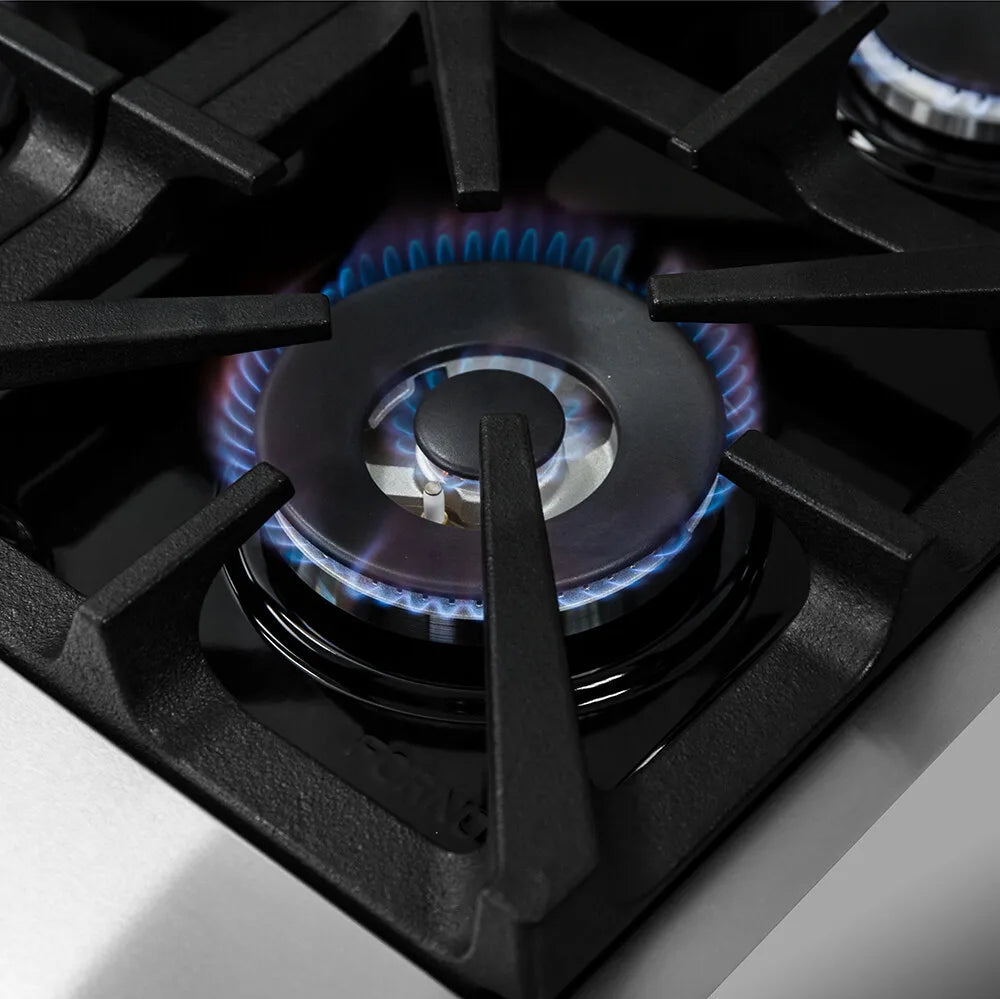 FORNO - 36-Inch Freestanding Gas Range: 6 Sealed Burners, 5.36 cu. ft. Oven, Continuous Grates, Convection, Illuminated Knobs FORNO - 36-Inch Freestanding Gas Range: 6 Sealed Burners, 5.36 cu. ft. Oven, Continuous Grates, Convection, Illuminated Knobs