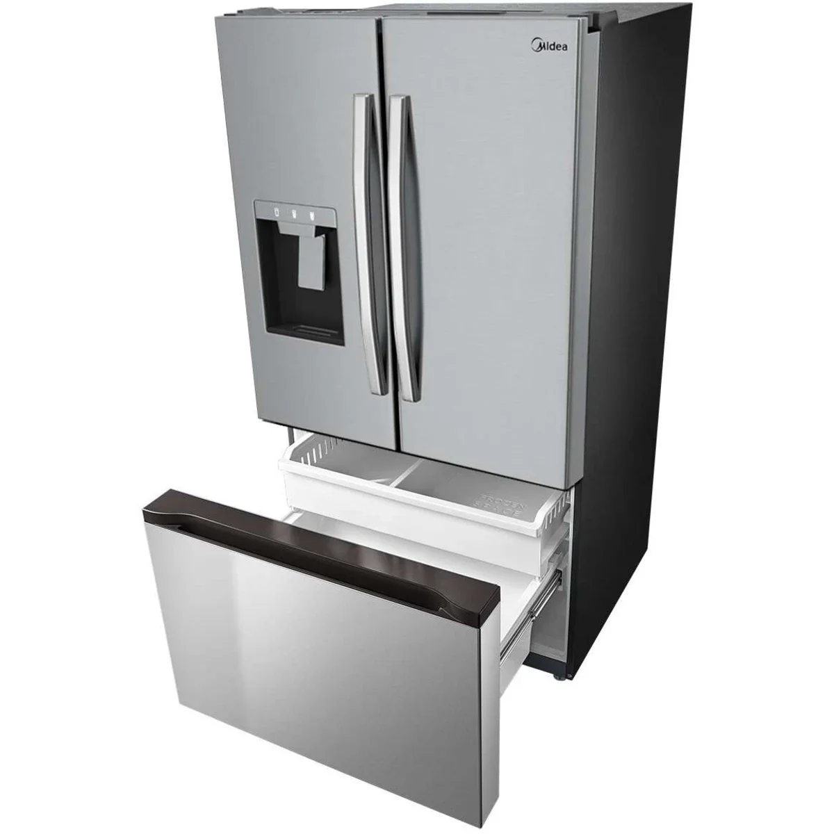 Midea - 29 CF French Door, Ice and Water Dispenser, Standard Depth - MRF29D3AST Midea - 29 CF French Door, Ice and Water Dispenser, Standard Depth - MRF29D3AST
