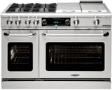 Capital Cooking - 48" Capital Connoisseurian Dual Fuel Range - Self Clean - 19K BTU - 6 Sealed Burners w/ 12" BBQ - CSB484B2 Capital Cooking - 48" Capital Connoisseurian Dual Fuel Range - Self Clean - 19K BTU - 6 Sealed Burners w/ 12" BBQ - CSB484B2