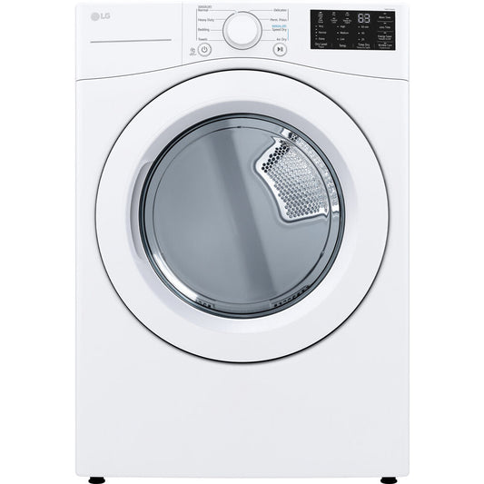 LG - 7.4 CF Ultra Large Capacity Electric Dryer with Sensor Dry, NFC Tag On - DLE3470W