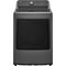 LG - 7.3 CF Electric Dryer, Sensor Dry, NeverRust Stainless Steel Drum - DLE6100M
