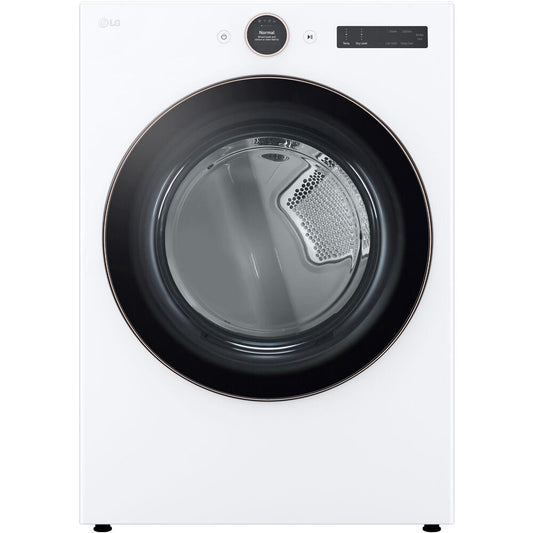 LG - 7.4 CF Ultra Large Capacity Electric Dryer w/ Sensor Dry and TurboSteam - DLEX6500W