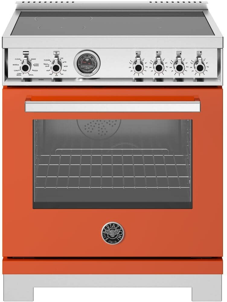 Bertazzoni - 30 inch Induction Range, 4 Heating Zones, Electric Self-Clean Oven - PRO304IFEPXT Bertazzoni - 30 inch Induction Range, 4 Heating Zones, Electric Self-Clean Oven - PRO304IFEPXT