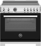 Bertazzoni - 36 inch Induction Range, 5 Heating Zones and Cast Iron Griddle, Electric Self-Clean Oven - PRO365ICFEPXT Bertazzoni - 36 inch Induction Range, 5 Heating Zones and Cast Iron Griddle, Electric Self-Clean Oven - PRO365ICFEPXT