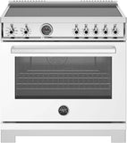 Bertazzoni - 36 inch Induction Range, 5 Heating Zones and Cast Iron Griddle, Electric Self-Clean Oven - PRO365ICFEPXT Bertazzoni - 36 inch Induction Range, 5 Heating Zones and Cast Iron Griddle, Electric Self-Clean Oven - PRO365ICFEPXT
