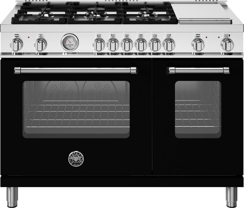 Bertazzoni - 48 inch All Gas Range, 6 Burners and Griddle - MAS486GGASXV Bertazzoni - 48 inch All Gas Range, 6 Burners and Griddle - MAS486GGASXV