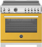 Bertazzoni - 36 inch Induction Range, 5 Heating Zones and Cast Iron Griddle, Electric Self-Clean Oven - PRO365ICFEPXT Bertazzoni - 36 inch Induction Range, 5 Heating Zones and Cast Iron Griddle, Electric Self-Clean Oven - PRO365ICFEPXT