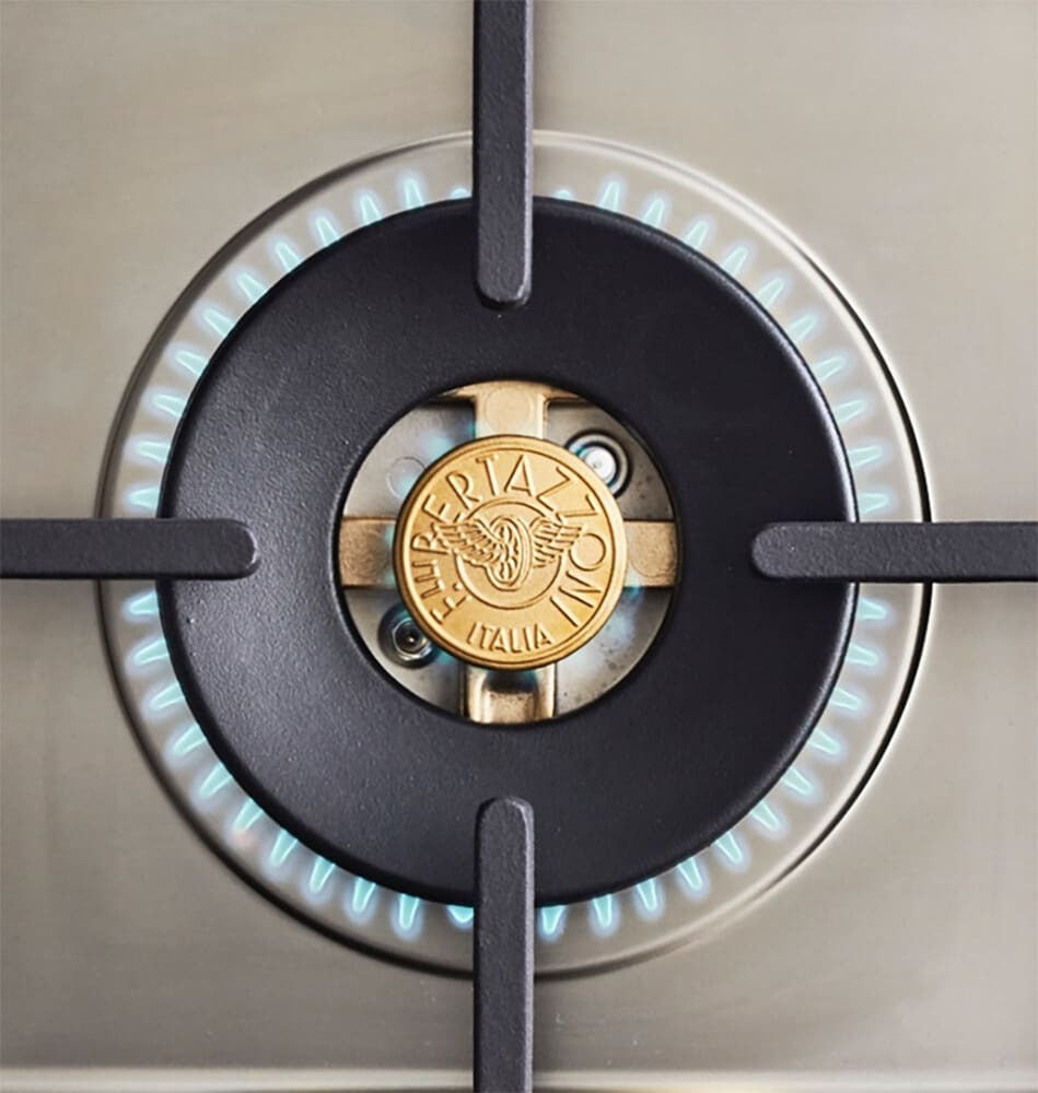 Bertazzoni - 36 inch All Gas Range, 6 Brass Burners and Cast Iron Griddle - MAS366BCFGMXT Bertazzoni - 36 inch All Gas Range, 6 Brass Burners and Cast Iron Griddle - MAS366BCFGMXT