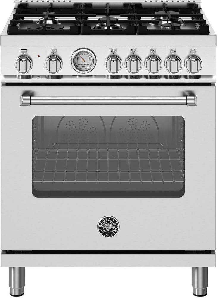 Bertazzoni - 30 inch Dual Fuel, 5 Burners, Electric Oven - MAS305DFMXV Bertazzoni - 30 inch Dual Fuel, 5 Burners, Electric Oven - MAS305DFMXV