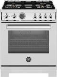 Bertazzoni - 30 inch All Gas Range, 4 Brass Burners - PRO304BFGMXT Bertazzoni - 30 inch All Gas Range, 4 Brass Burners - PRO304BFGMXT