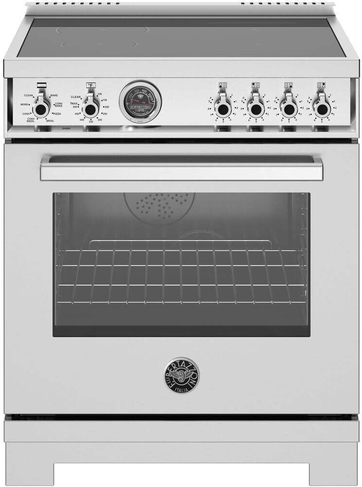 Bertazzoni - 30 inch Induction Range, 4 Heating Zones, Electric Self-Clean Oven - PRO304IFEPXT Bertazzoni - 30 inch Induction Range, 4 Heating Zones, Electric Self-Clean Oven - PRO304IFEPXT