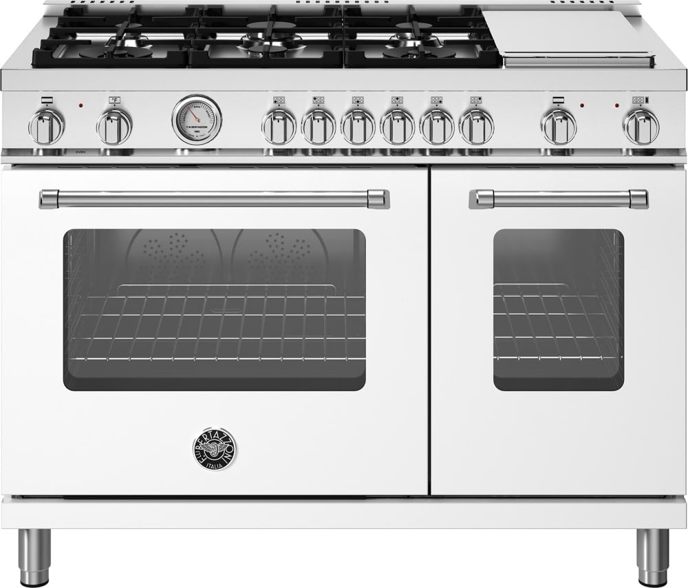 Bertazzoni - 48 inch All Gas Range, 6 Burners and Griddle - MAS486GGASXV Bertazzoni - 48 inch All Gas Range, 6 Burners and Griddle - MAS486GGASXV