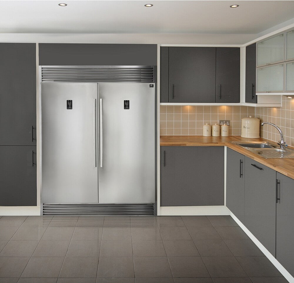 Forno - 28 Inch Refrigerator/Freezer Column - 13.8 cu. ft. Capacity - Left Hinge - FFFFD1933-28LS Forno - 28 Inch Refrigerator/Freezer Column - 13.8 cu. ft. Capacity - Left Hinge - FFFFD1933-28LS