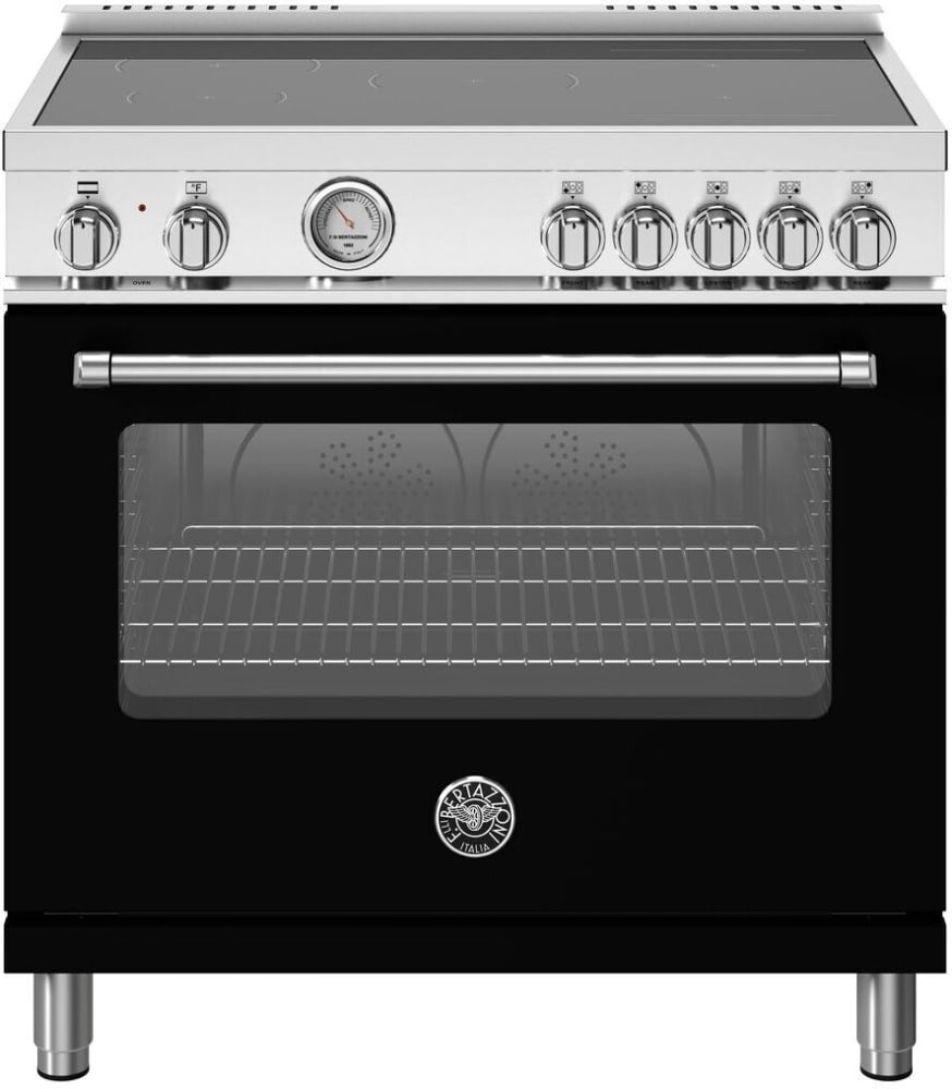 Bertazzoni - 36 inch Induction Range, 5 Heating Zones, Electric Oven - MAS365INMXV Bertazzoni - 36 inch Induction Range, 5 Heating Zones, Electric Oven - MAS365INMXV