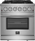 Forno - 30-Inch Freestanding Gas Range: 5 Sealed Burners, 4.32 cu. ft. Oven, Convection, Illuminated Knobs Forno - 30-Inch Freestanding Gas Range: 5 Sealed Burners, 4.32 cu. ft. Oven, Convection, Illuminated Knobs