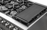FORNO - 48-Inch Freestanding Gas Range: 8 Sealed Burners, Double Oven, 6.58 cu. ft. Total Capacity, Continuous Grates FORNO - 48-Inch Freestanding Gas Range: 8 Sealed Burners, Double Oven, 6.58 cu. ft. Total Capacity, Continuous Grates