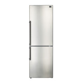 FORNO - 24-Inch Refrigerator 11.1 cu.ft Bottom Freezer in Stainless Steel with Side Grip Handle FORNO - 24-Inch Refrigerator 11.1 cu.ft Bottom Freezer in Stainless Steel with Side Grip Handle