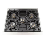 FORNO - 30-Inch Capriasca Dual Fuel Range with 240v Electric Oven - 5 Burners, Convection Oven and 100,000 BTUs FORNO - 30-Inch Capriasca Dual Fuel Range with 240v Electric Oven - 5 Burners, Convection Oven and 100,000 BTUs