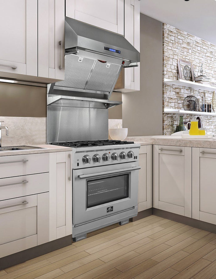FORNO - 30-Inch Capriasca Gas Range with 5 Burners, Convection Oven and 100,000 BTUs FORNO - 30-Inch Capriasca Gas Range with 5 Burners, Convection Oven and 100,000 BTUs