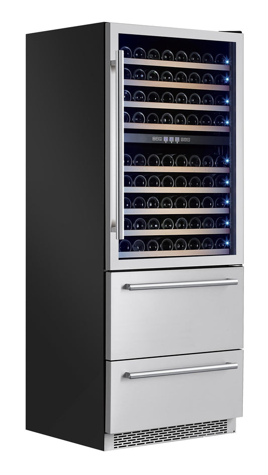 Forno 30-Inch Dual Zone Wine Cooler & Refrigerator Drawer