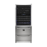 Forno 30-Inch Dual Zone Wine Cooler & Refrigerator Drawer Forno 30-Inch Dual Zone Wine Cooler & Refrigerator Drawer