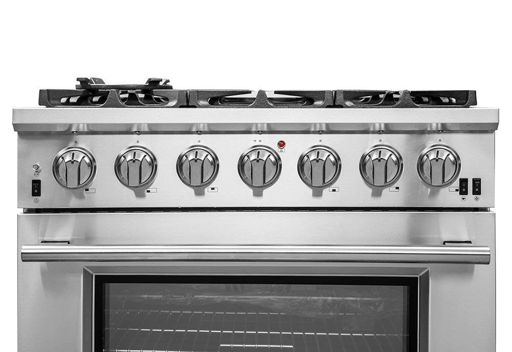 FORNO - 36-Inch Capriasca Gas Range with 6 Burners, Convection Oven and 120,000 BTUs - FFSGS626036 FORNO - 36-Inch Capriasca Gas Range with 6 Burners, Convection Oven and 120,000 BTUs - FFSGS626036