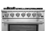 FORNO - 36-Inch Capriasca Gas Range with 6 Burners, Convection Oven and 120,000 BTUs - FFSGS626036 FORNO - 36-Inch Capriasca Gas Range with 6 Burners, Convection Oven and 120,000 BTUs - FFSGS626036