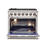 FORNO - 36-Inch Capriasca Gas Range with 6 Burners, Convection Oven and 120,000 BTUs - FFSGS626036 FORNO - 36-Inch Capriasca Gas Range with 6 Burners, Convection Oven and 120,000 BTUs - FFSGS626036