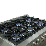 FORNO - 36-Inch Galiano Dual Fuel Range with 6 Gas Burners, 240v Electric Convection Oven FORNO - 36-Inch Galiano Dual Fuel Range with 6 Gas Burners, 240v Electric Convection Oven