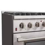 FORNO - 36-Inch Galiano Dual Fuel Range with 6 Gas Burners, 240v Electric Convection Oven FORNO - 36-Inch Galiano Dual Fuel Range with 6 Gas Burners, 240v Electric Convection Oven