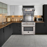 FORNO - Galiano 36-Inch Gas Range with 6 Burners and Gas Convection Oven - FFSGS624436 FORNO - Galiano 36-Inch Gas Range with 6 Burners and Gas Convection Oven - FFSGS624436