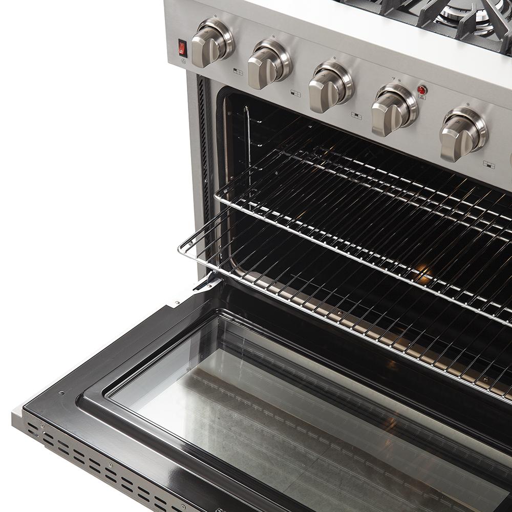 FORNO - Galiano 36-Inch Gas Range with 6 Burners and Gas Convection Oven - FFSGS624436 FORNO - Galiano 36-Inch Gas Range with 6 Burners and Gas Convection Oven - FFSGS624436