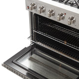 FORNO - Galiano 36-Inch Gas Range with 6 Burners and Gas Convection Oven - FFSGS624436 FORNO - Galiano 36-Inch Gas Range with 6 Burners and Gas Convection Oven - FFSGS624436