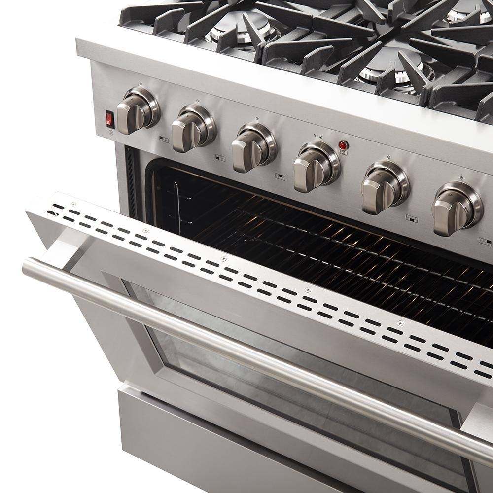 FORNO - Galiano 36-Inch Gas Range with 6 Burners and Gas Convection Oven - FFSGS624436 FORNO - Galiano 36-Inch Gas Range with 6 Burners and Gas Convection Oven - FFSGS624436