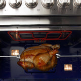 FORNO - 48-Inch Capriasca Dual Fuel Range with 240v Electric Oven - 8 Burners, Griddle, and 160,000 BTUs FORNO - 48-Inch Capriasca Dual Fuel Range with 240v Electric Oven - 8 Burners, Griddle, and 160,000 BTUs