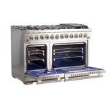 FORNO - 48-Inch Capriasca Dual Fuel Range with 240v Electric Oven - 8 Burners, Griddle, and 160,000 BTUs FORNO - 48-Inch Capriasca Dual Fuel Range with 240v Electric Oven - 8 Burners, Griddle, and 160,000 BTUs