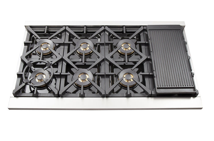 FORNO - 48-Inch Capriasca Gas Range with 8 Burners and 160,000 BTUs - FFSGS626048 FORNO - 48-Inch Capriasca Gas Range with 8 Burners and 160,000 BTUs - FFSGS626048