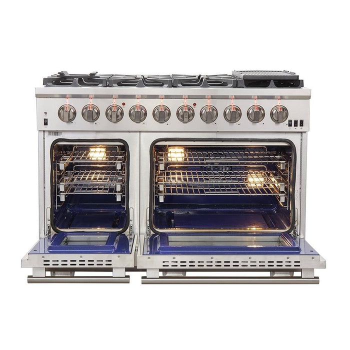 FORNO - 48-Inch Capriasca Gas Range with 8 Burners and 160,000 BTUs - FFSGS626048 FORNO - 48-Inch Capriasca Gas Range with 8 Burners and 160,000 BTUs - FFSGS626048