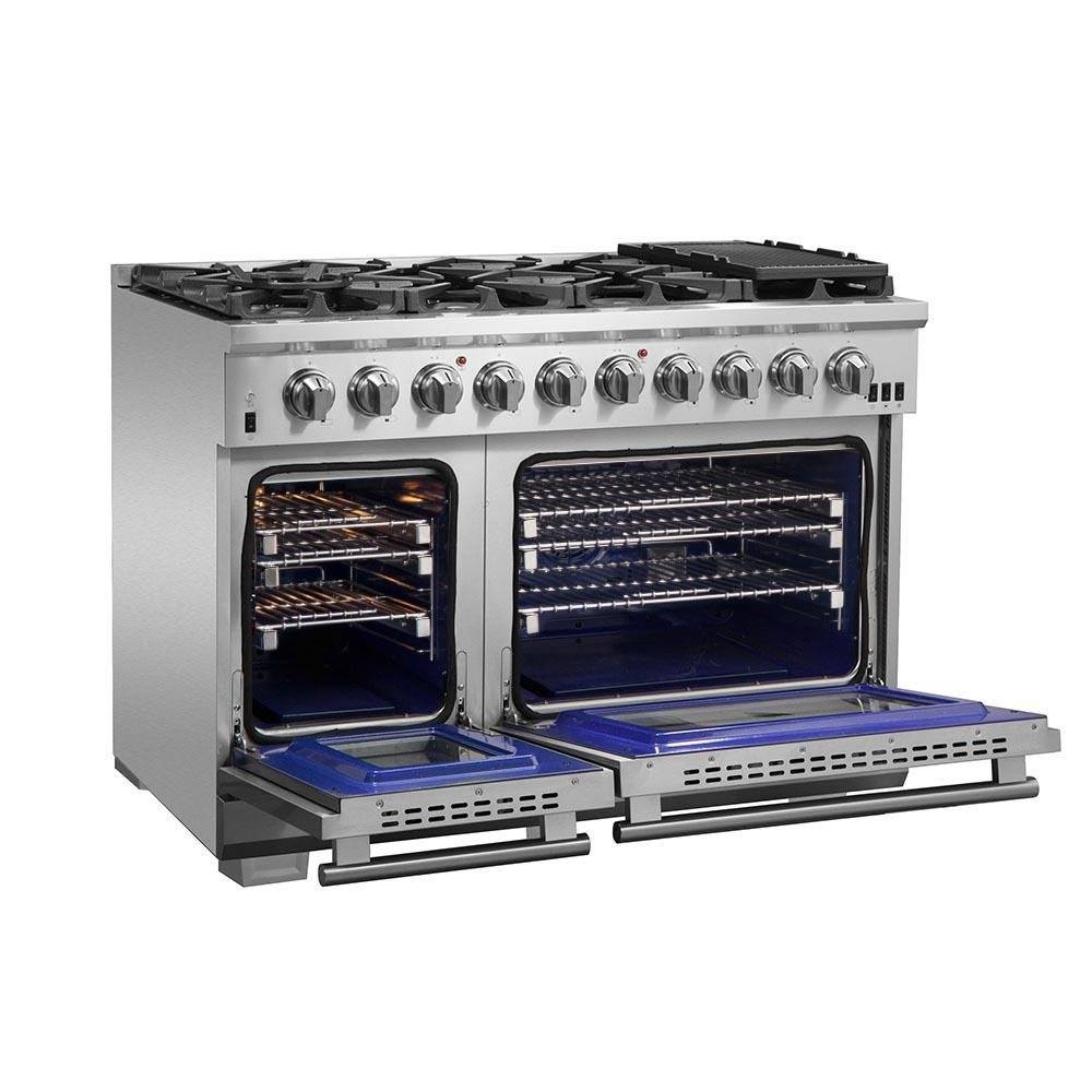 FORNO - 48-Inch Capriasca Gas Range with 8 Burners and 160,000 BTUs - FFSGS626048 FORNO - 48-Inch Capriasca Gas Range with 8 Burners and 160,000 BTUs - FFSGS626048