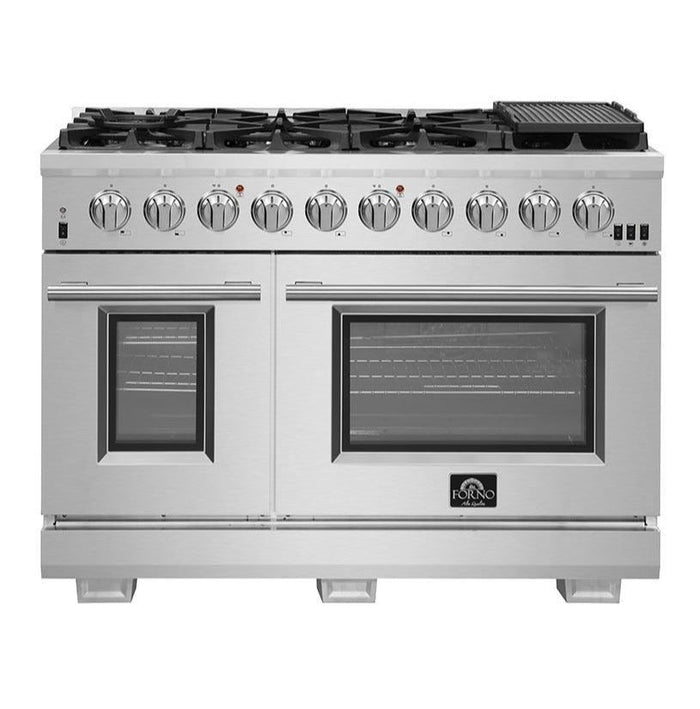 FORNO - 48-Inch Capriasca Gas Range with 8 Burners and 160,000 BTUs - FFSGS626048 FORNO - 48-Inch Capriasca Gas Range with 8 Burners and 160,000 BTUs - FFSGS626048