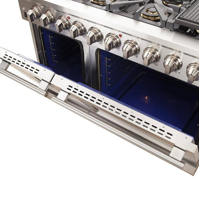 FORNO - 48-Inch Capriasca Gas Range with 8 Burners and 160,000 BTUs - FFSGS626048 FORNO - 48-Inch Capriasca Gas Range with 8 Burners and 160,000 BTUs - FFSGS626048