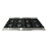 FORNO - 48-Inch Galiano Dual Fuel Range - Gas Cooktop with 240v Electric Oven - 8 Burners, Griddle, and Double Oven FORNO - 48-Inch Galiano Dual Fuel Range - Gas Cooktop with 240v Electric Oven - 8 Burners, Griddle, and Double Oven