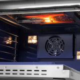 FORNO - 48-Inch Capriasca Gas Range with 8 Burners, 160,000 BTUs, & French Door Gas Oven in Stainless Steel FORNO - 48-Inch Capriasca Gas Range with 8 Burners, 160,000 BTUs, & French Door Gas Oven in Stainless Steel
