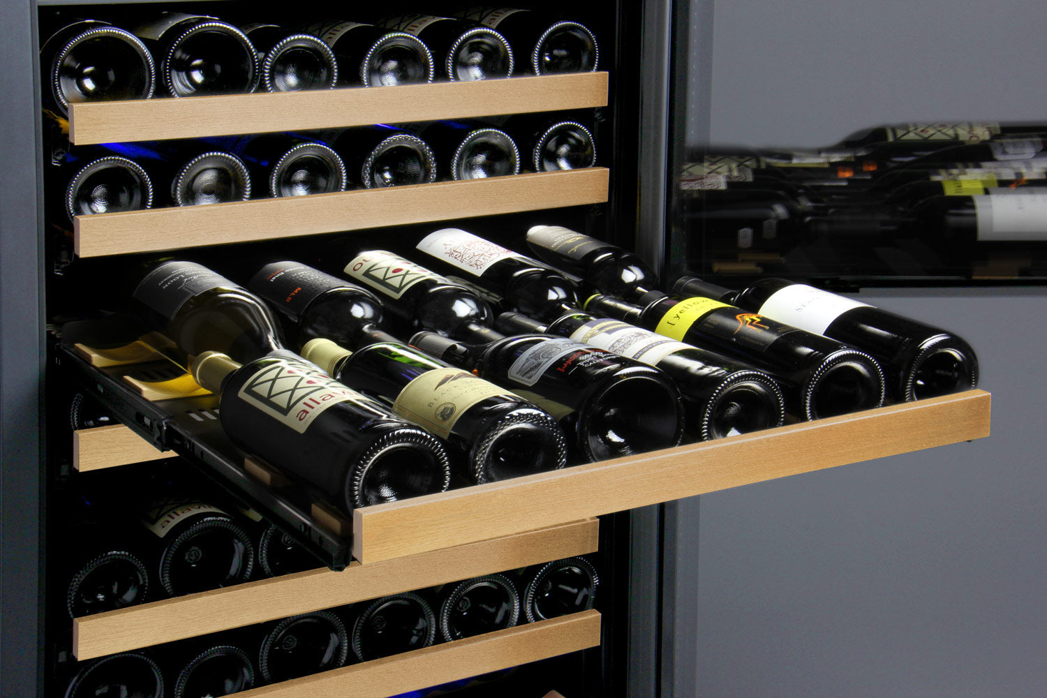 Allavino - 47" Wide FlexCount II Tru-Vino 349 Bottle Three Zone Side-by-Side Wine Refrigerator - BF 3Z-VSWR7772-B20 Allavino - 47" Wide FlexCount II Tru-Vino 349 Bottle Three Zone Side-by-Side Wine Refrigerator - BF 3Z-VSWR7772-B20